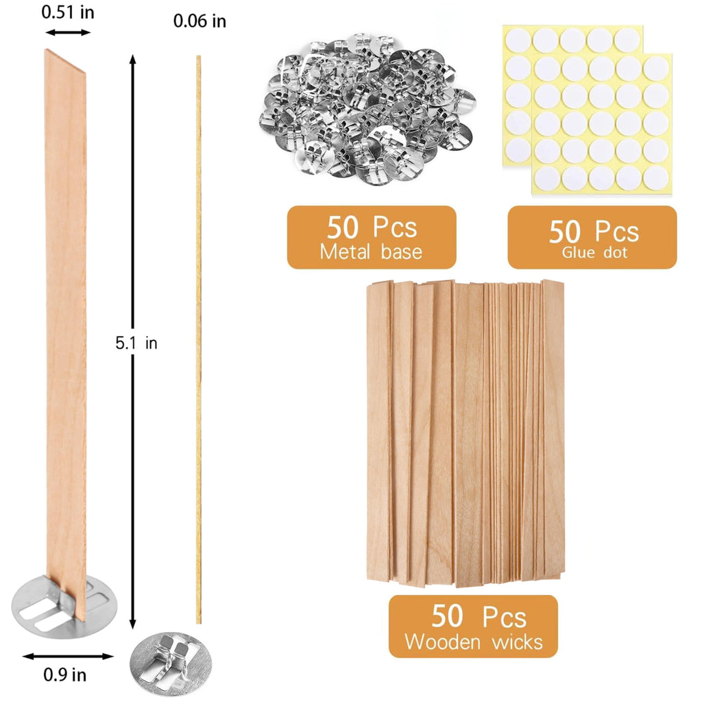 150 Pcs Thickned Wooden Candle Wicks W461