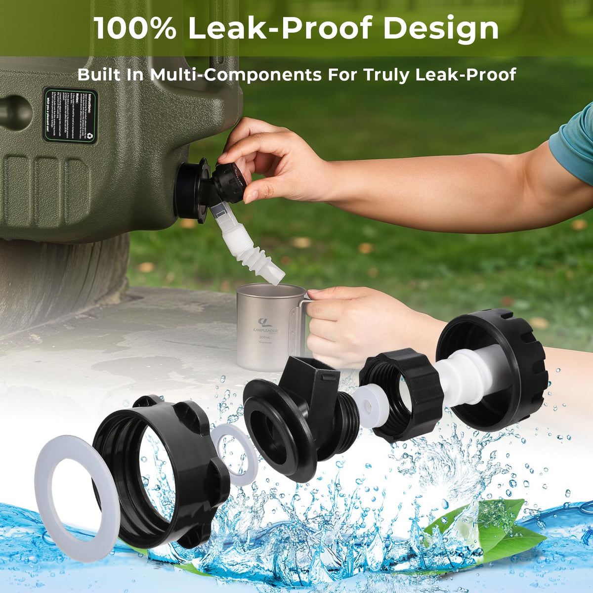 5 Gallon BPA Free Water Container with Spigot S8620