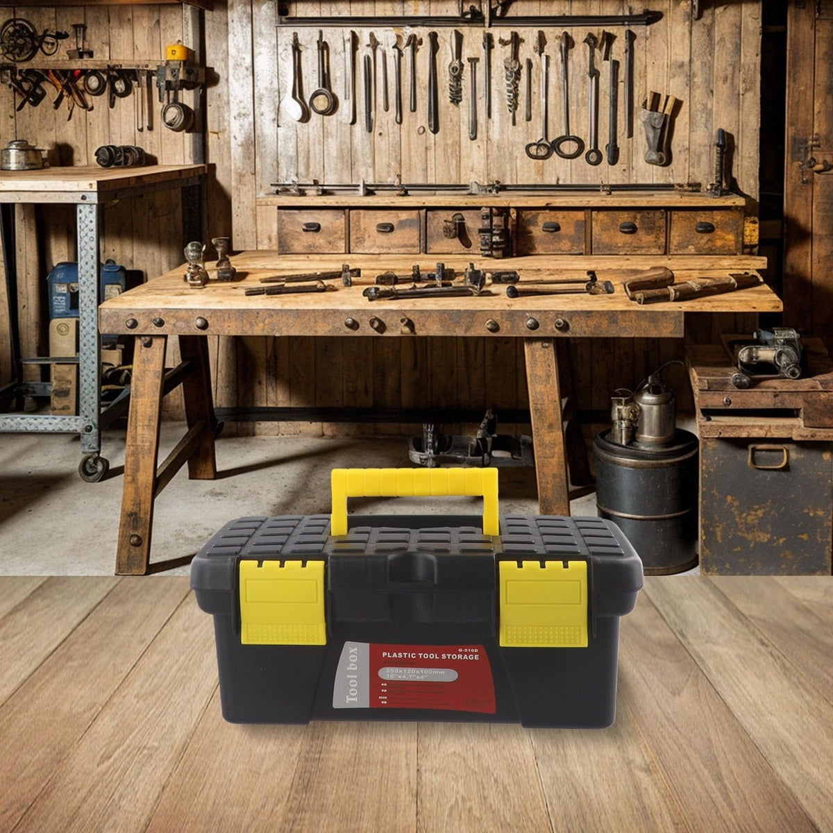 10-Inch Plastic Single Layer Toolbox P117900