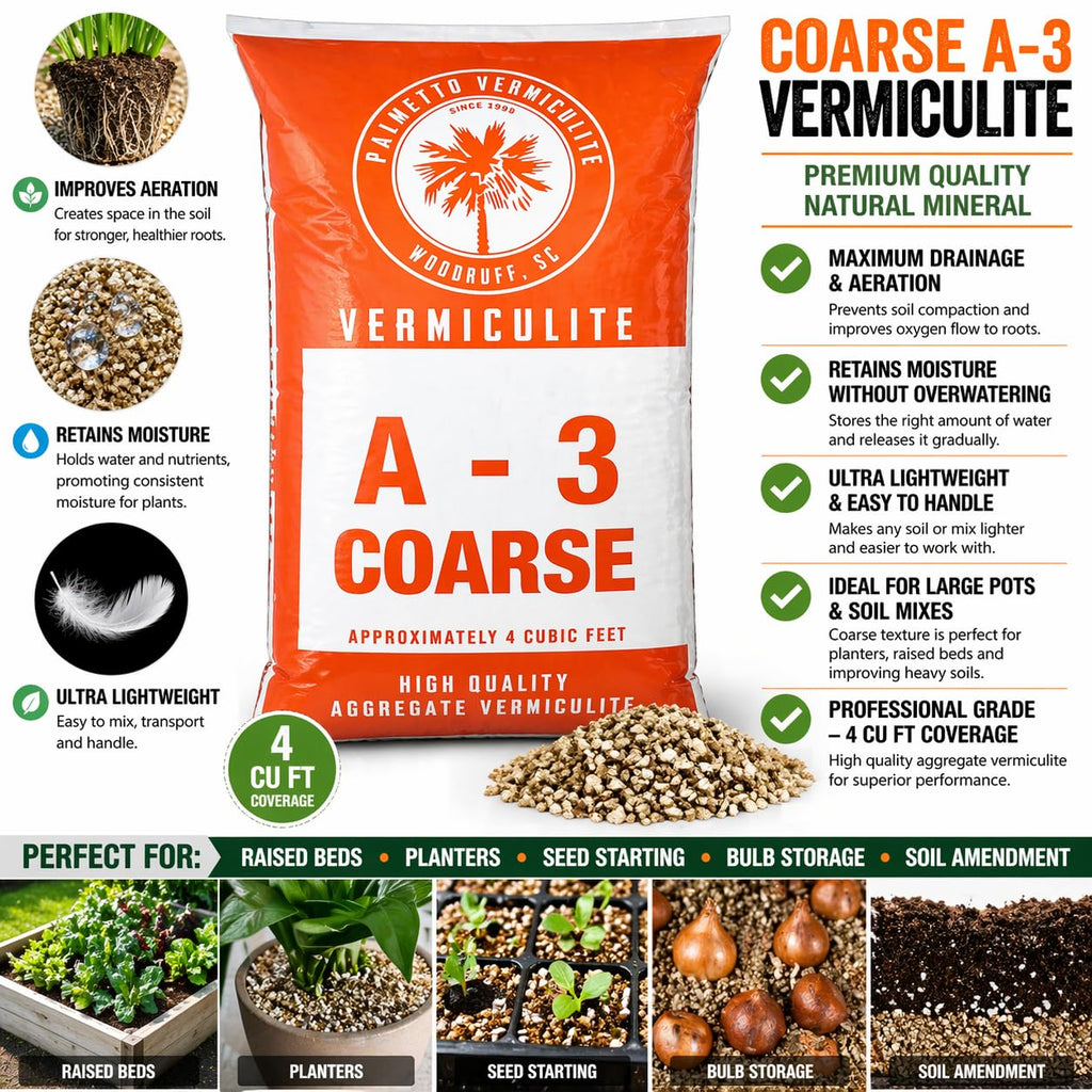 Vermiculite 4 Cubic Foot Coarse S3283