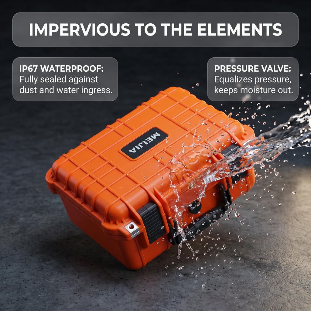 IP67 Waterproof Hard Camera Case with Customizable Foam M3503