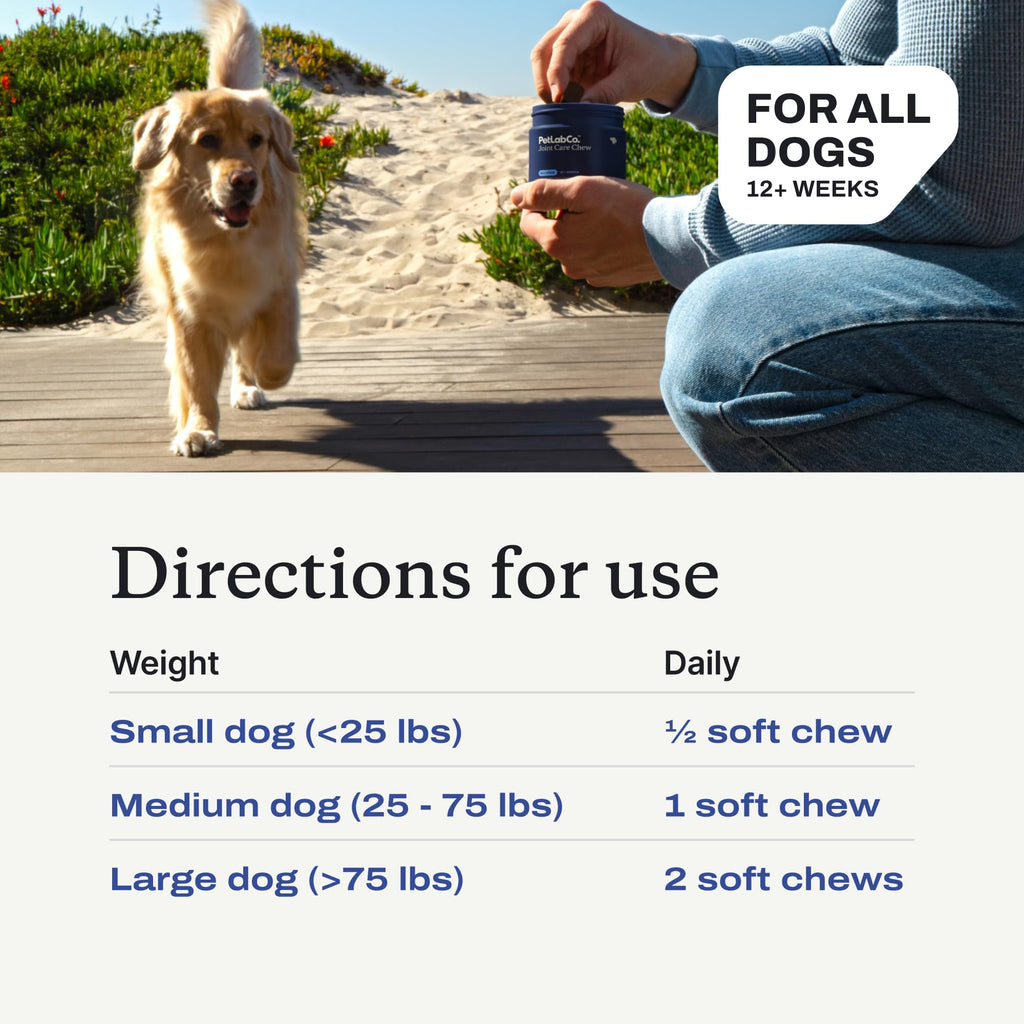Joint Care Chews for Dogs, 30 Soft Chews, Pork V561749