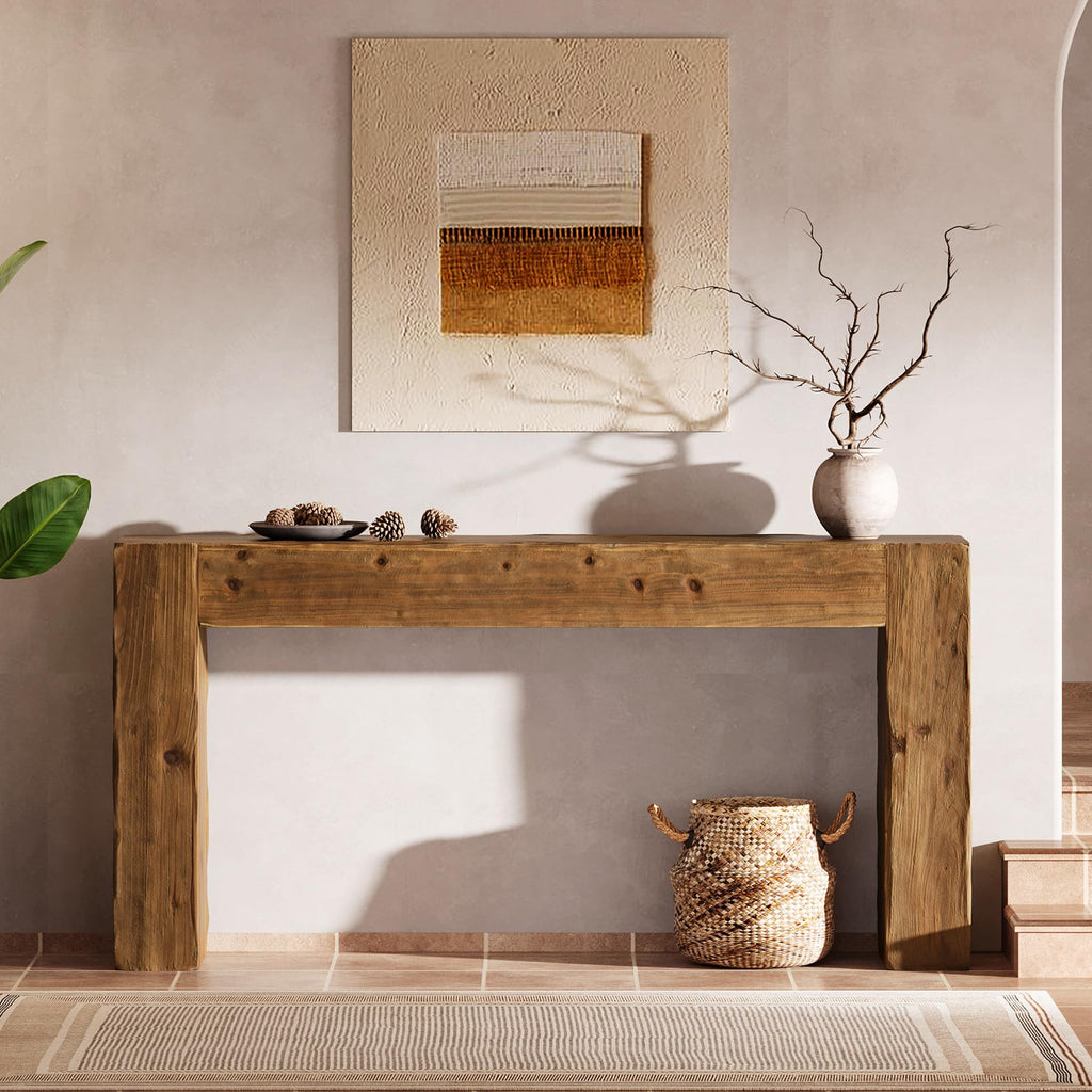 Solid Wood 63-Inch Console Table V19931