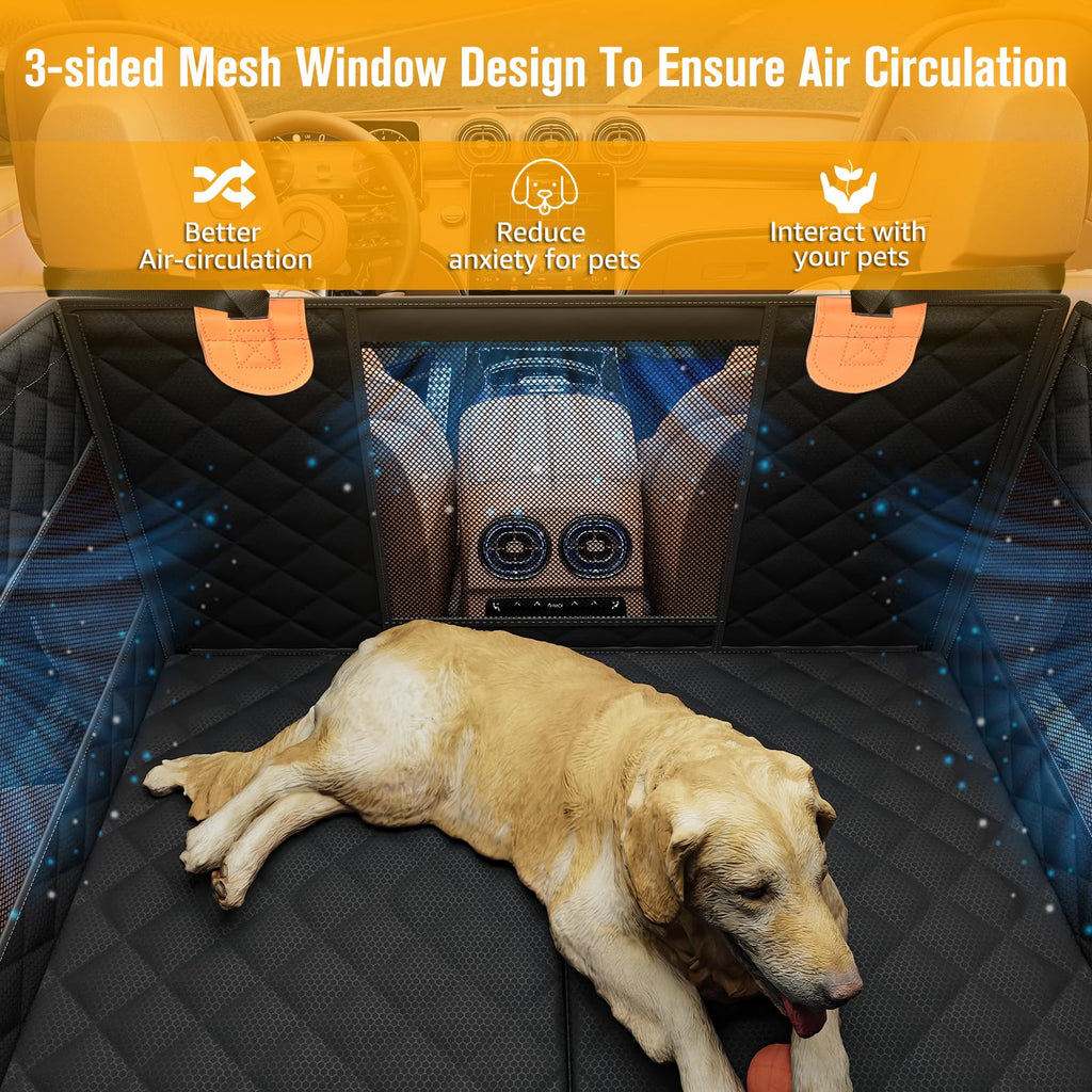 Large Dog Car Seat with Hard Bottom H849939