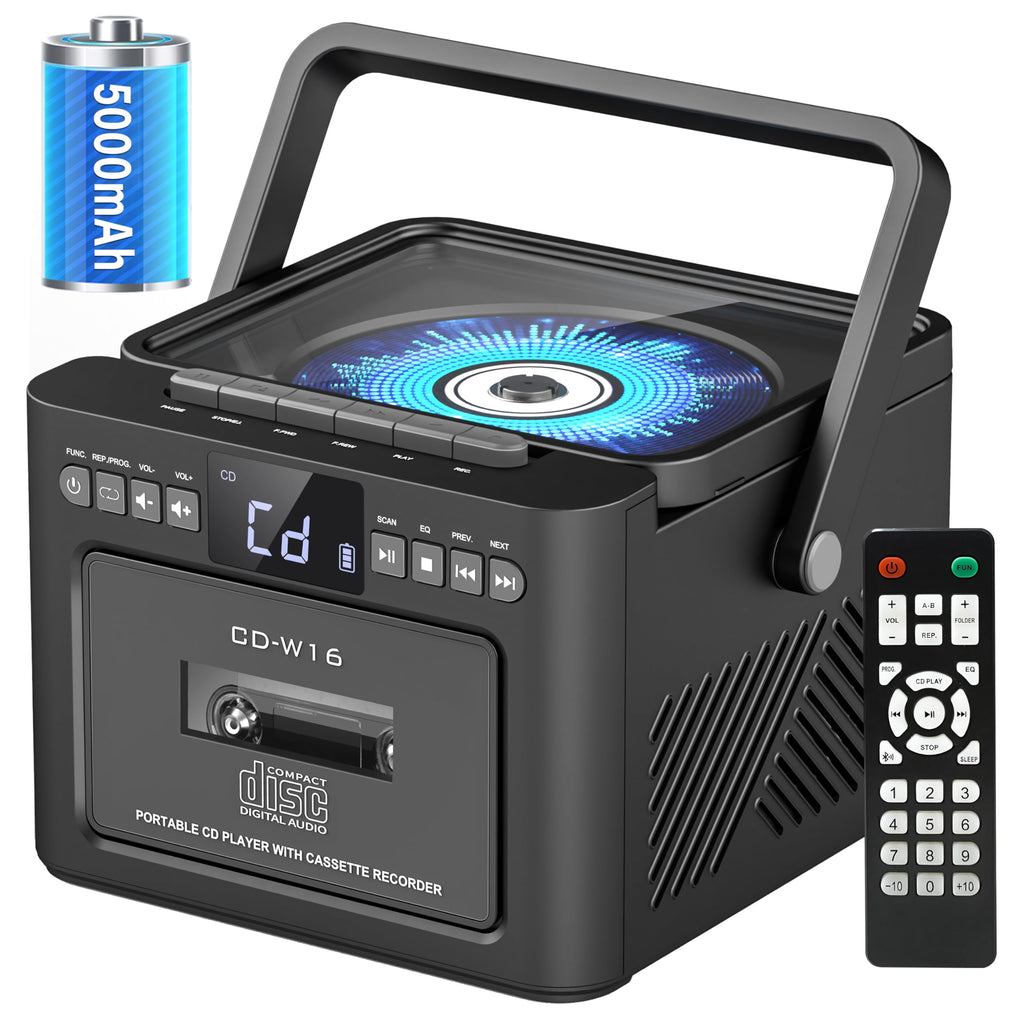 Boombox Cassette CD Player Combo with Bluetooth C88650