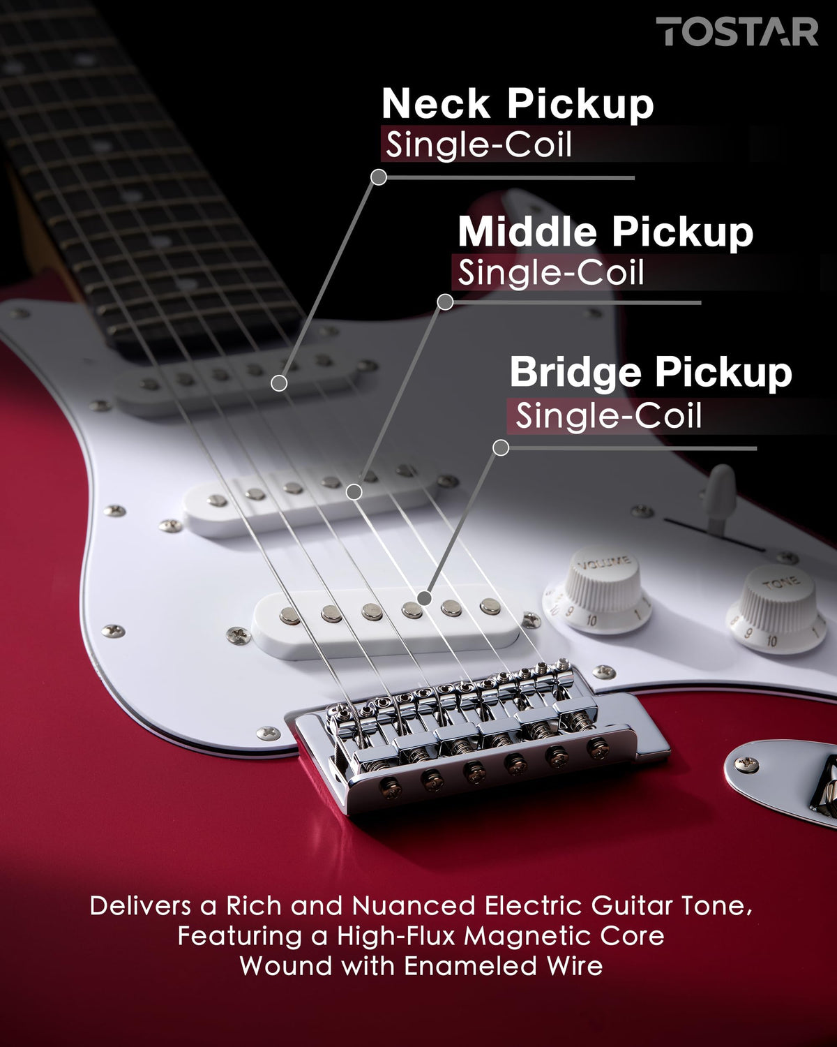 Red Electric Guitar Kit T8390