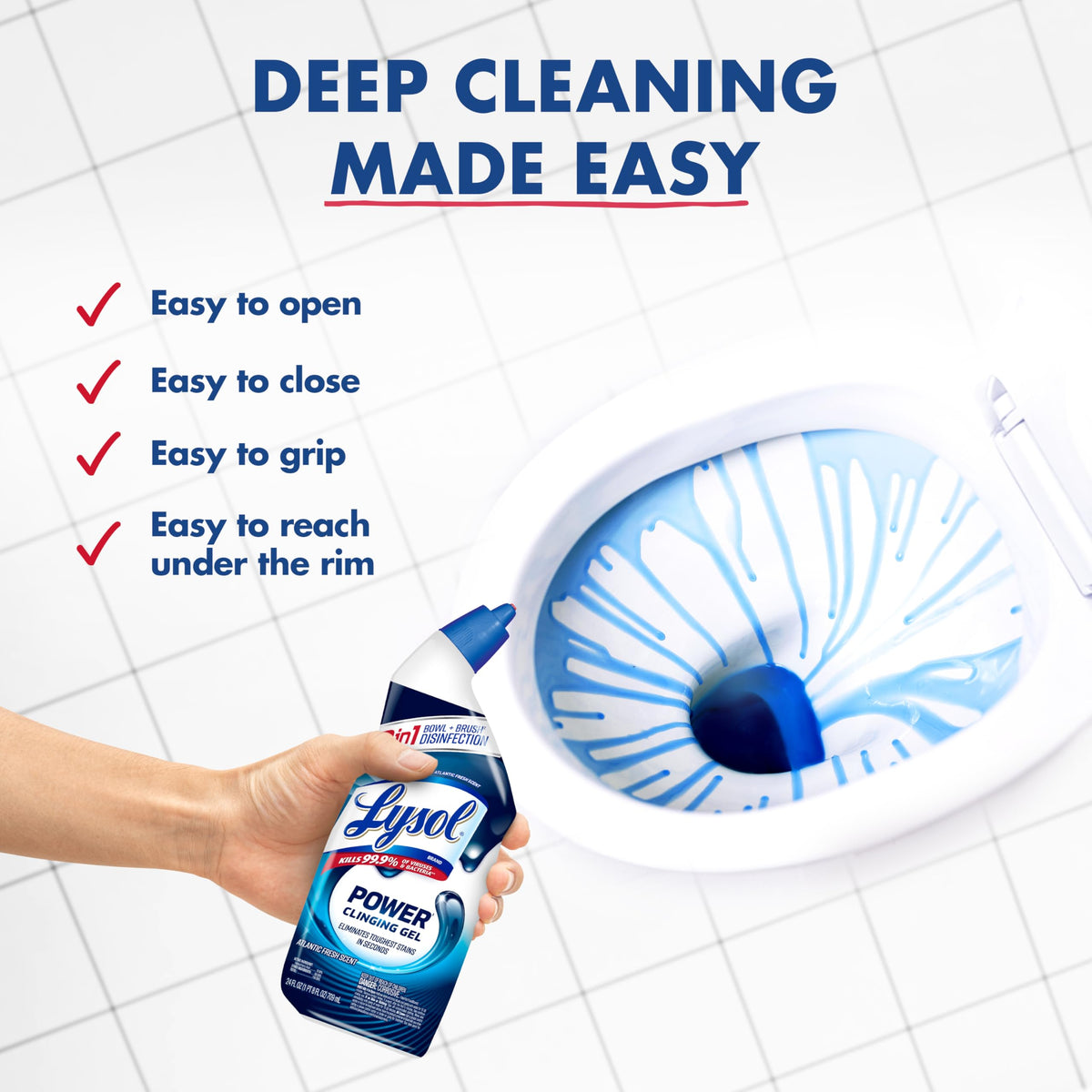 Toilet Bowl Cleaner Clinging Gel 24 oz 2 Pack D599975