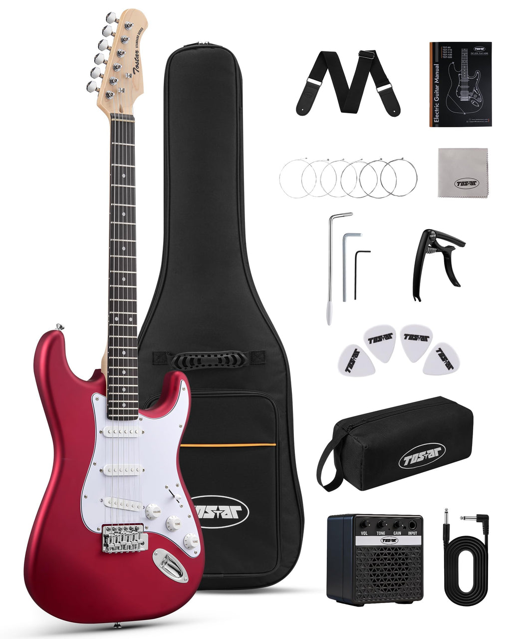 Red Electric Guitar Kit T8390