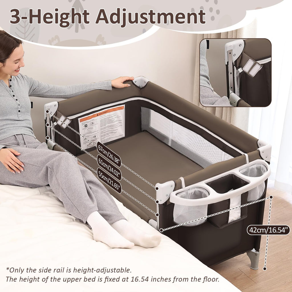 5-in-1 Baby Bassinet Bedside Sleeper Q510