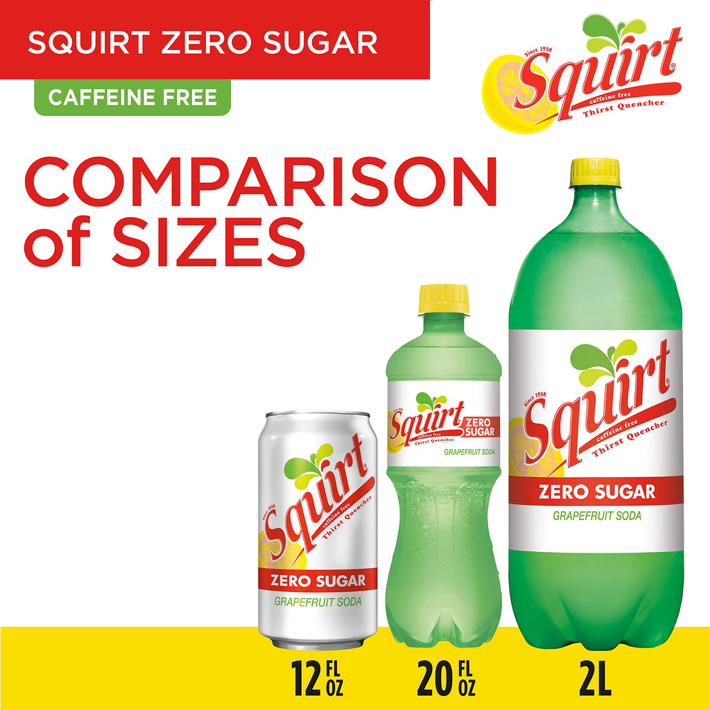 Zero Sugar Grapefruit Soda, 12 fl oz cans, 12 pack F28707