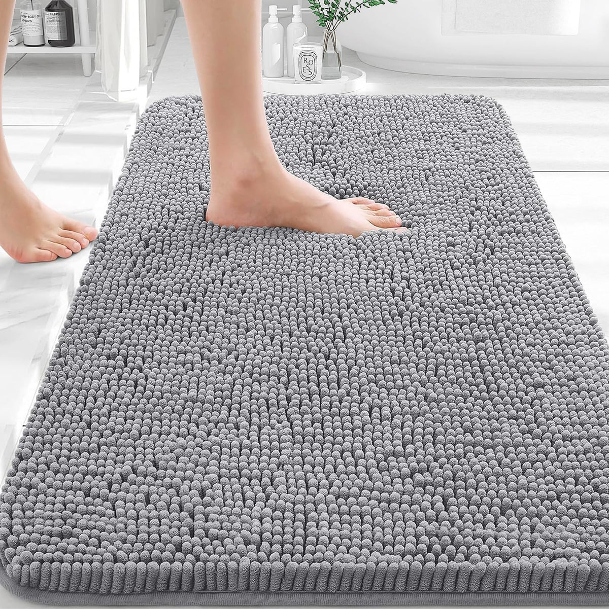 Extra Soft Absorbent Chenille Bath Rugs 30x20 H738