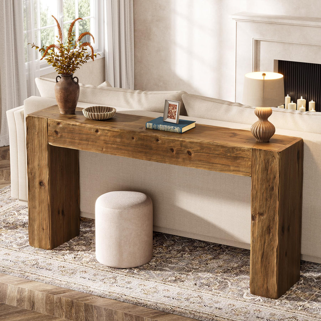 Solid Wood 63-Inch Console Table V19931